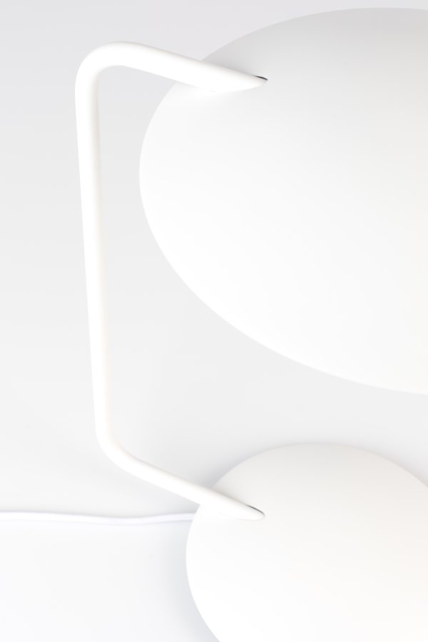 ZUIVER Pixie skrivebordslampe - hvitt jern