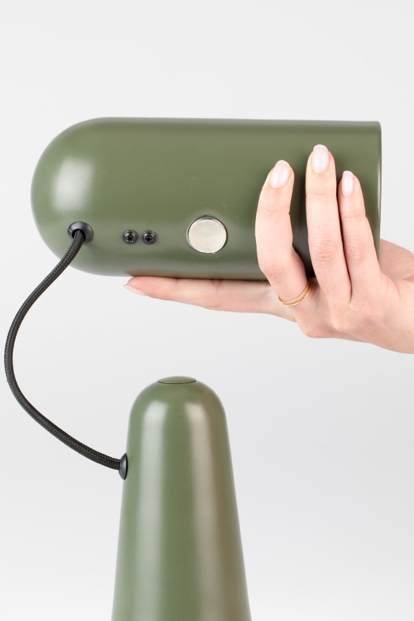 WHITE LABEL LIVING Vesper skrivebordslampe - grnt jern