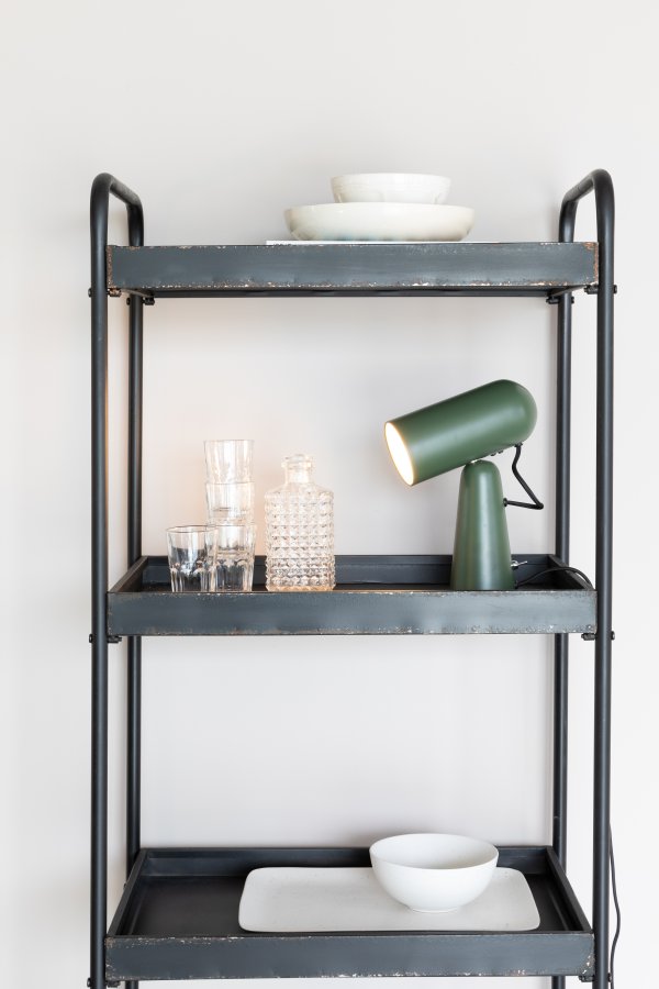 WHITE LABEL LIVING Vesper skrivebordslampe - grnt jern