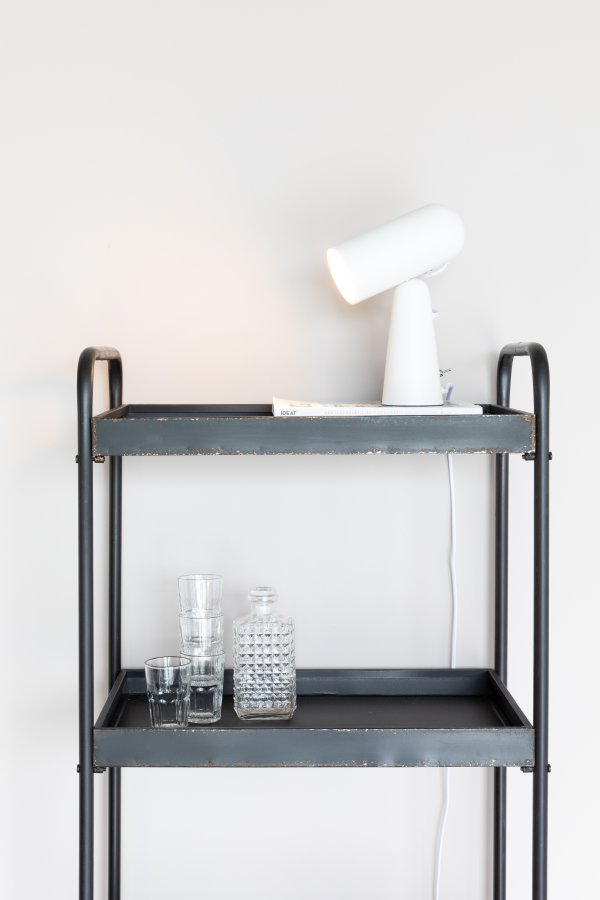 WHITE LABEL LIVING Vesper skrivebordslampe - hvitt jern