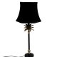 DUTCHBONE Cresta Tischlampe - schwarzes Polyester und Aluminium