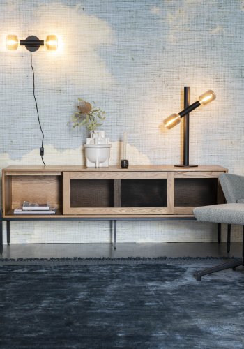 ZUIVER Hawk bordlampe - svart jern