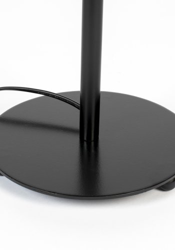 WHITE LABEL LIVING Lena bordlampe - svart metall