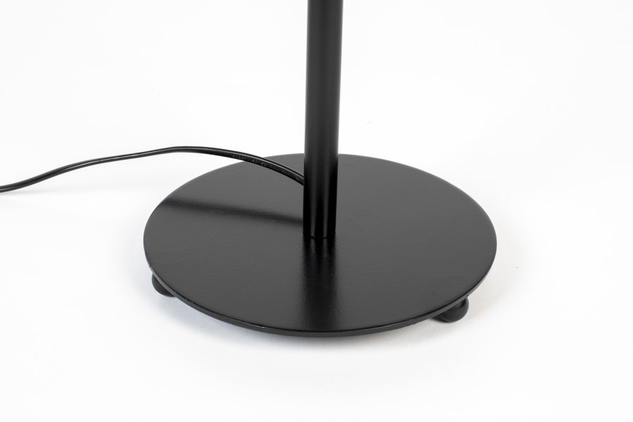 WHITE LABEL LIVING Lena bordlampe - svart metall