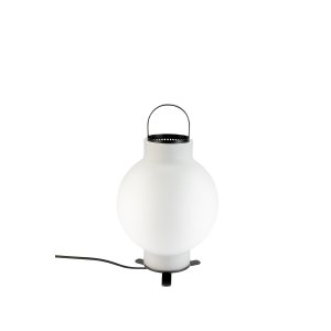 ZUIVER Nomad bordslampa - vitt glas och järn