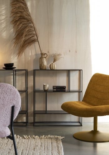 ZUIVER Nomad bordlampe - hvitt glass og jern