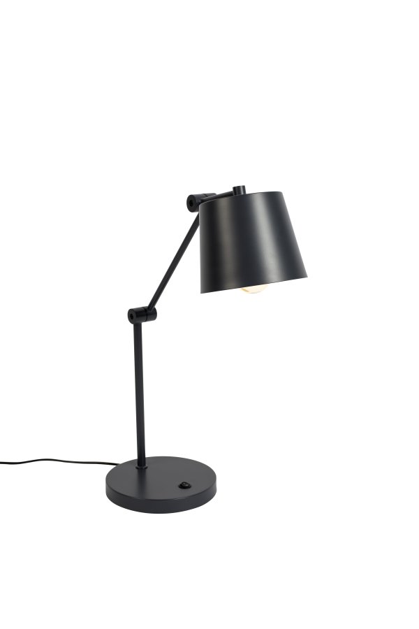 WHITE LABEL LIVING Hajo skrivebordslampe - svart jern