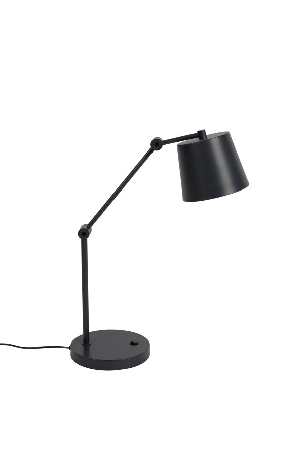 WHITE LABEL LIVING Hajo skrivebordslampe - svart jern