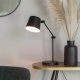 WHITE LABEL LIVING Hajo skrivebordslampe - svart jern