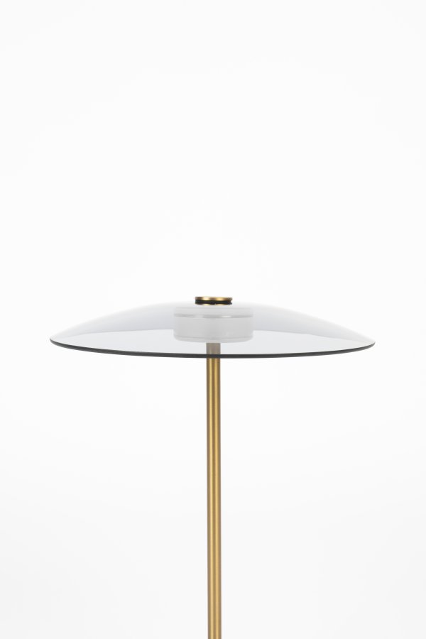 ZUIVER Float bordlampe - glass og gulljern