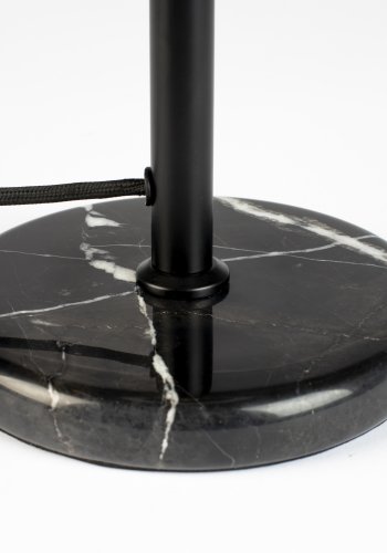 ZUIVER Orion bordlampe - opalt glass og sort marmor