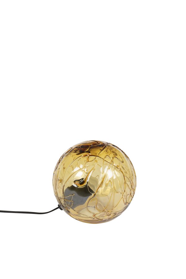 DUTCHBONE Lune bordlampe S - gull glass og jern