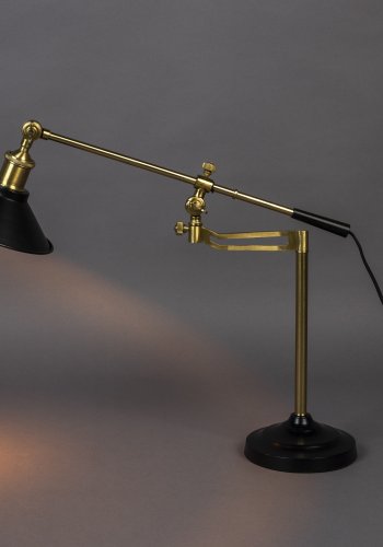 DUTCHBONE Skrivebordslampe Penelope Svart