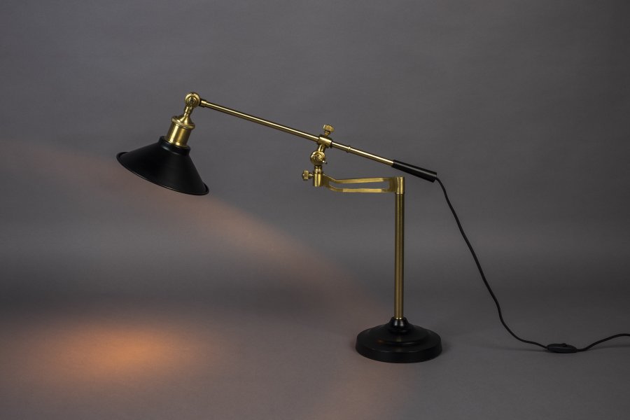 DUTCHBONE Skrivebordslampe Penelope Svart