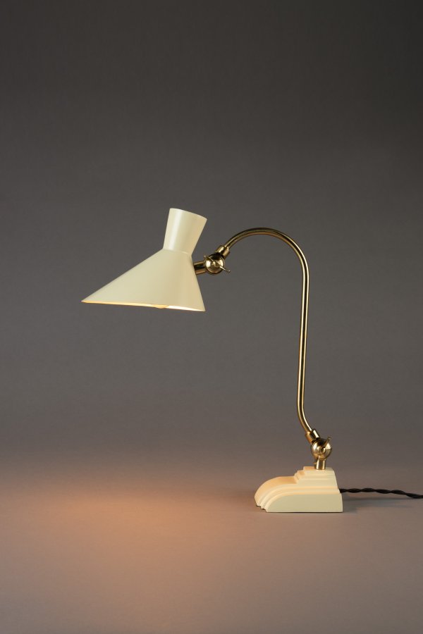 DUTCHBONE Skrivebordslampe Gaia Elfenben
