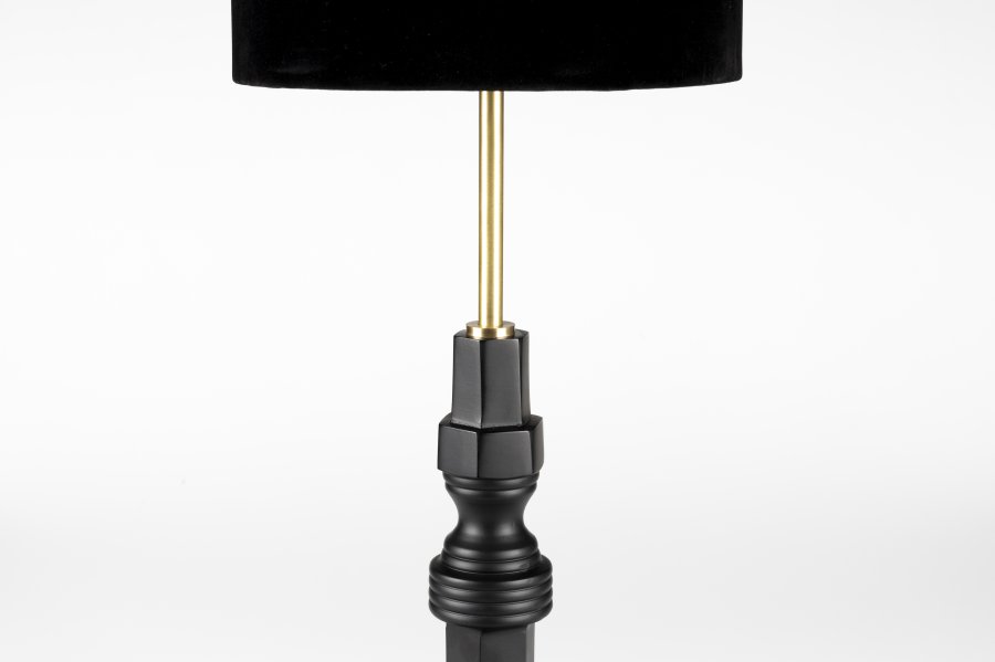 ZUIVER Totem bordlampe - sort aluminium