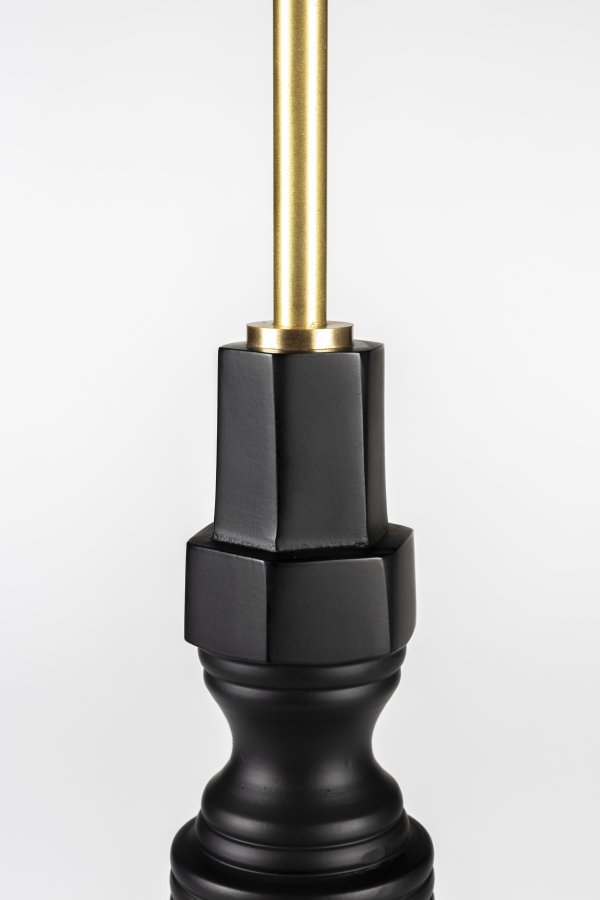 ZUIVER Totem bordlampe - sort aluminium