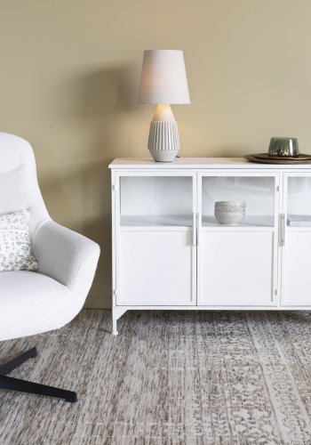 WHITE LABEL LIVING Aysa bordlampe - ekte aluminium