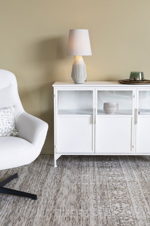 WHITE LABEL LIVING Aysa bordlampe - ekte aluminium