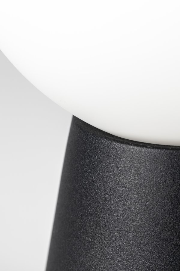 ZUIVER Stellar bordlampe, oppladbar - glass og sort