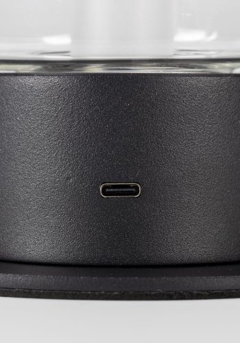 ZUIVER Smarty bordlampe, oppladbar - svart jern