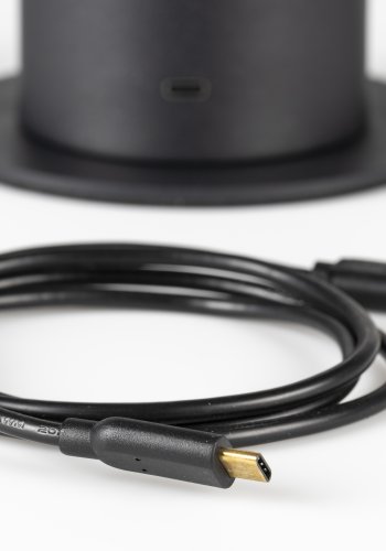 ZUIVER Smarty bordlampe, oppladbar - svart jern