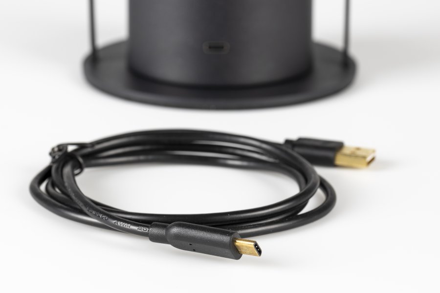 ZUIVER Smarty bordlampe, oppladbar - svart jern