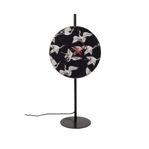 WHITE LABEL LIVING Jaylee bordslampa - svart metall