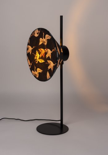 WHITE LABEL LIVING Jaylee bordlampe - svart metall