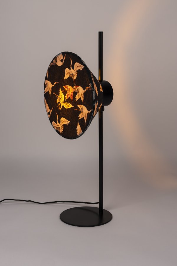 WHITE LABEL LIVING Jaylee bordlampe - svart metall