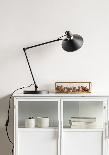 WHITE LABEL LIVING Jona bordlampe - sort stl