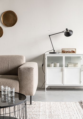 WHITE LABEL LIVING Jona bordlampe - sort stl