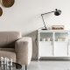 WHITE LABEL LIVING Jona bordlampe - sort stl