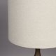 DUTCHBONE Cath Tischlampe - Leinen und walnussfarbenes Mangoholz