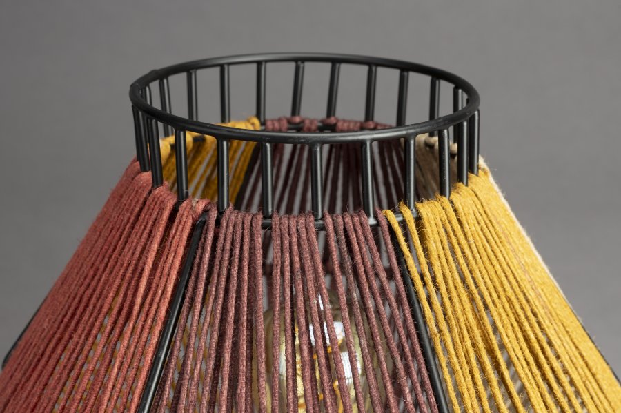 DUTCHBONE Surya bordlampe - flerfarget tau og metall