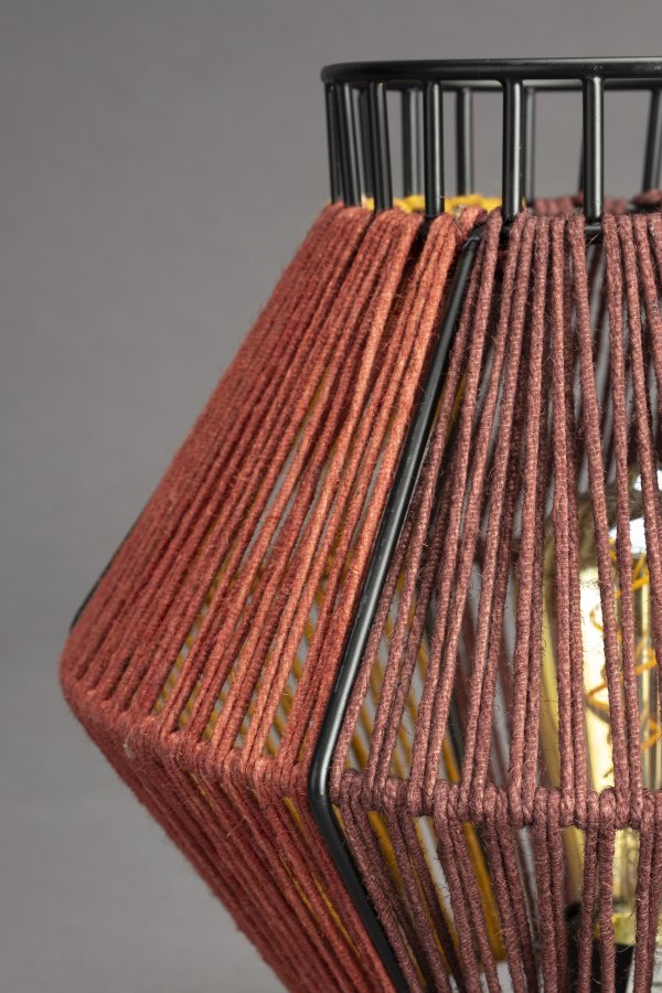 DUTCHBONE Surya bordlampe - flerfarget tau og metall