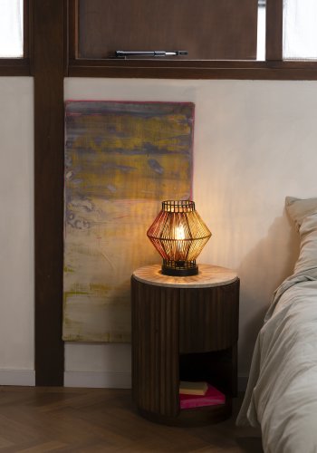 DUTCHBONE Surya bordlampe - flerfarget tau og metall