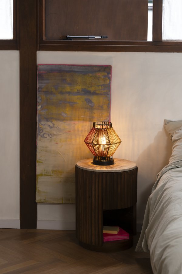 DUTCHBONE Surya bordlampe - flerfarget tau og metall