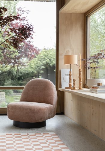 ZUIVER Totem bordlampe - terra aluminium