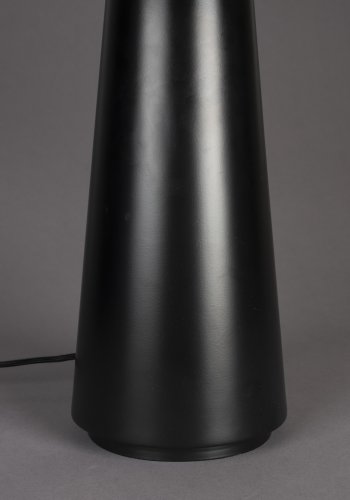 DUTCHBONE Elon Tischlampe - beiges Seil und schwarzes Metall