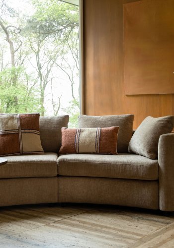 DUTCHBONE Elon Tischlampe - beiges Seil und schwarzes Metall