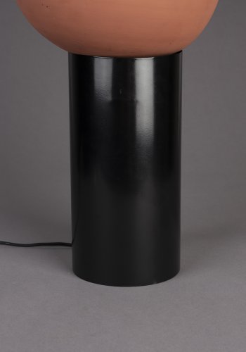 DUTCHBONE Zahra bordlampe M - terra terracotta og sort metall