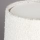 DUTCHBONE Renzo Tischlampe - weißer Bouclé-Stoff und schwarze Terrakotta