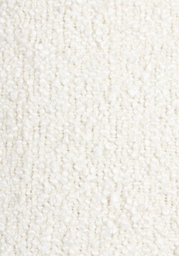 DUTCHBONE Renzo Tischlampe - weißer Bouclé-Stoff und schwarze Terrakotta