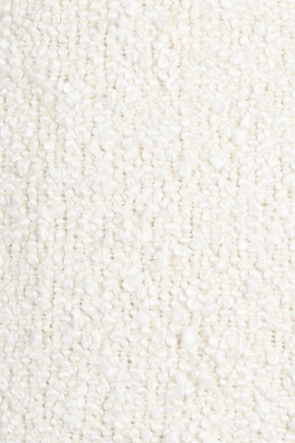 DUTCHBONE Renzo Tischlampe - weißer Bouclé-Stoff und schwarze Terrakotta