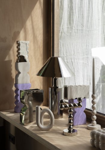 ZUIVER Wonders bordlampe - skinnende slvjern