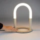 ZUIVER Arch bordlampe - hvit akryl og beige metall