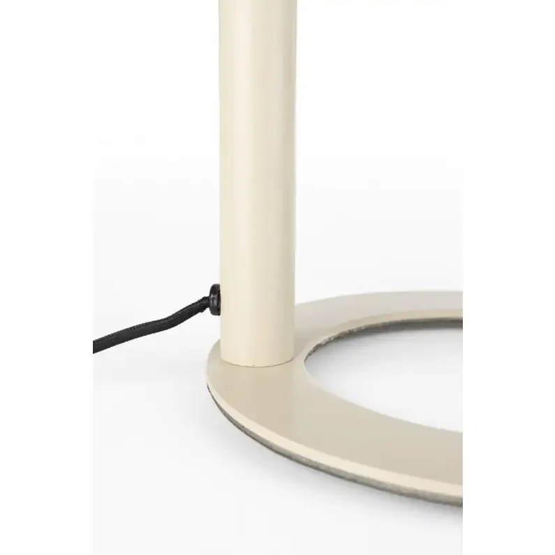 ZUIVER Arch bordlampe - hvit akryl og beige metall