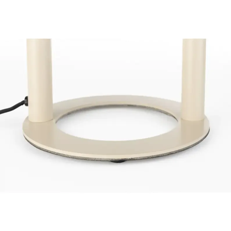 ZUIVER Arch bordlampe - hvit akryl og beige metall