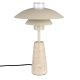 ZUIVER Cole bordlampe - beige metall og beige travertin